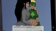 play شيشاير وأرتميس دي سي كوميكس مثلية اللعب هنتاي أنيمي محاكاة ساخرة